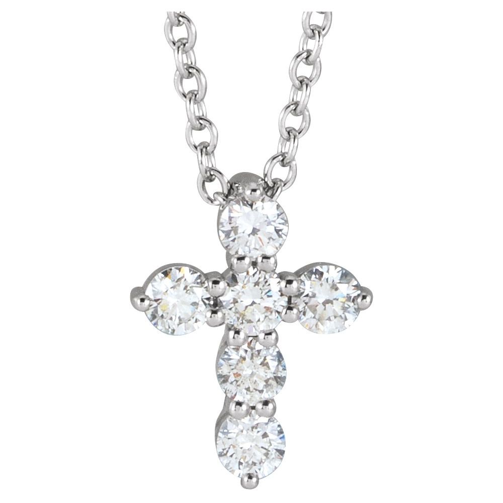 Divine Sparkle Cross Necklace