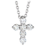 Divine Sparkle Cross Necklace
