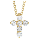 Divine Sparkle Cross Necklace