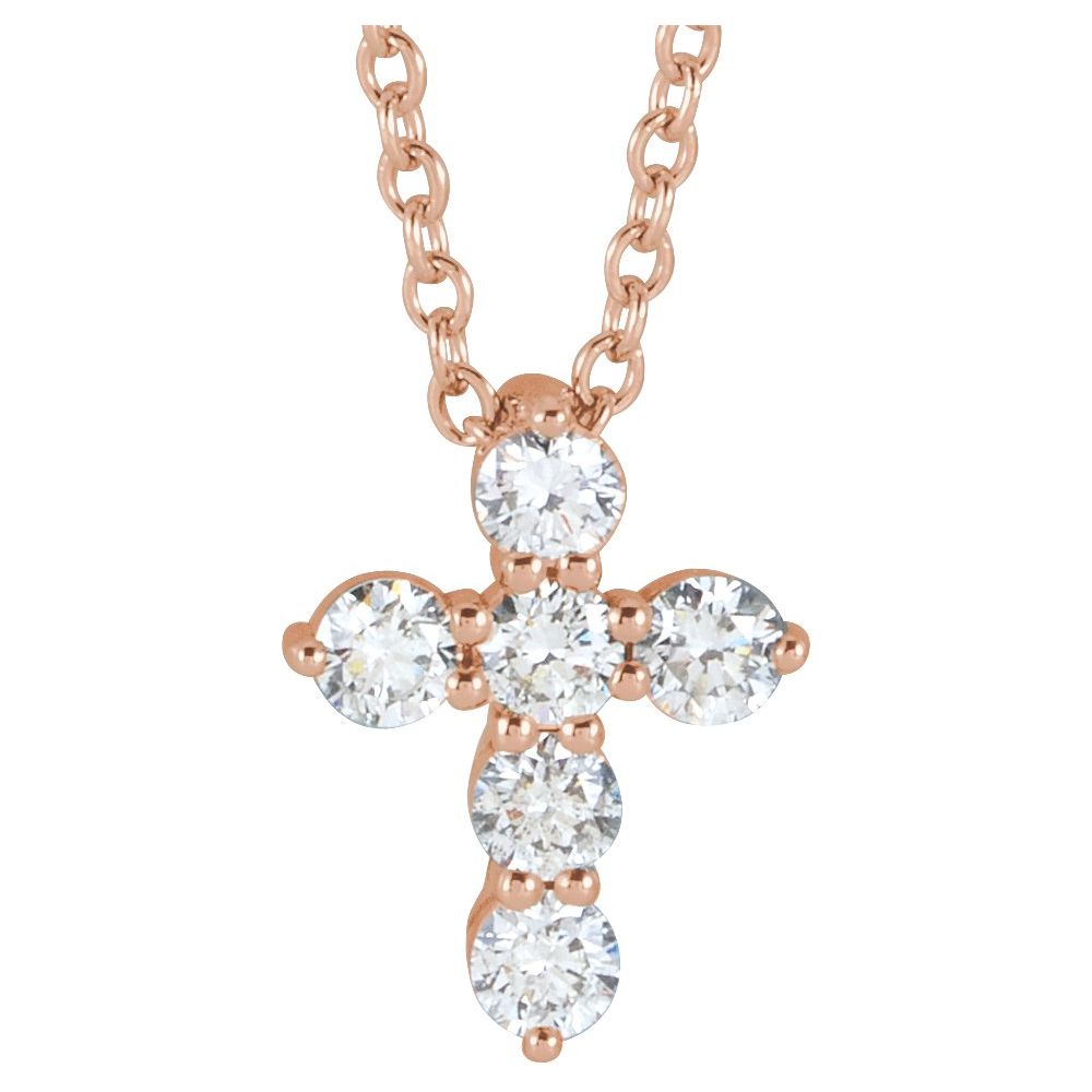 Divine Sparkle Cross Necklace