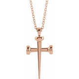 Sacred Nail Cross Necklace