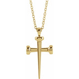 Sacred Nail Cross Necklace