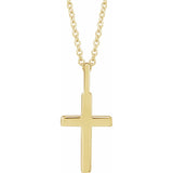 Divine Edge Cross Necklace