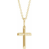 Divine Edge Cross Necklace